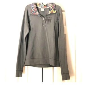 Half zip Victoria’s Secret Pink sweatshirt